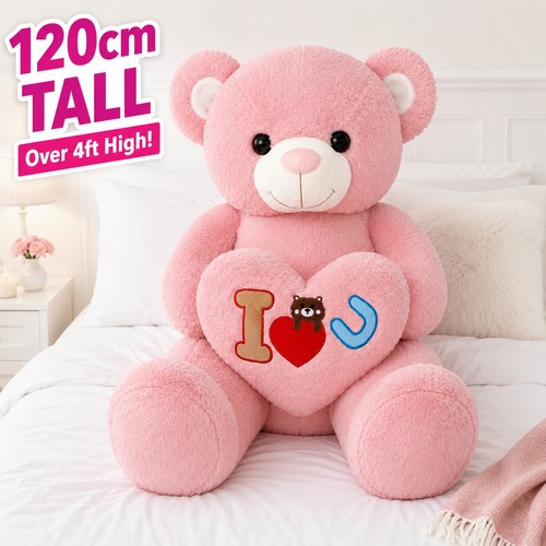 120cm giant pink teddy - giant, bear