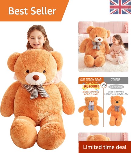 Giant teddy bear 120cm - teddy, soft