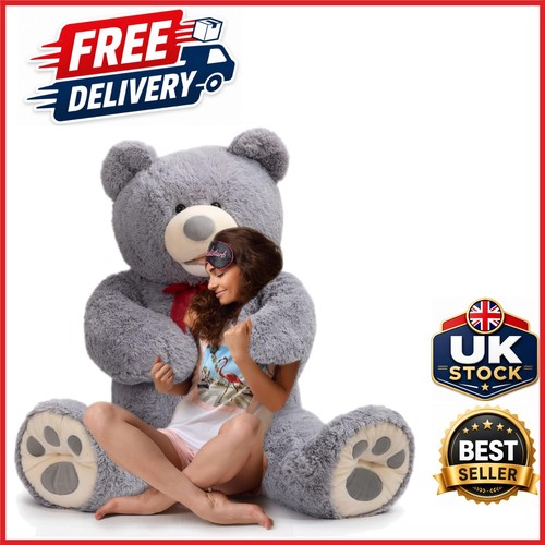 Giant 150cm grey teddy bear - giant,